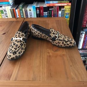 Topshop leopard flats